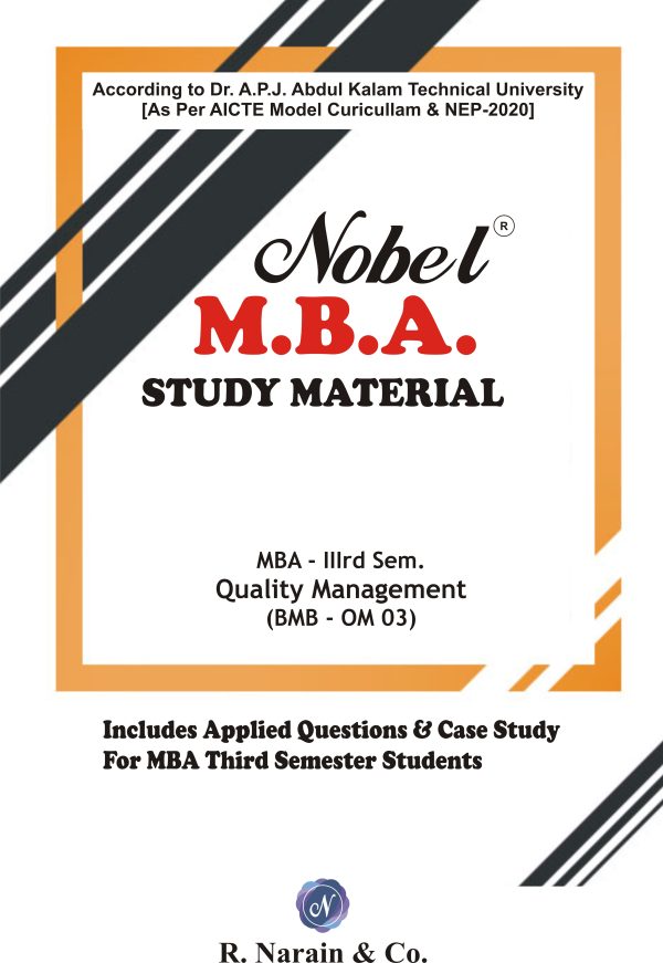 AKTU NOBEL MBA STUDY MATERIAL